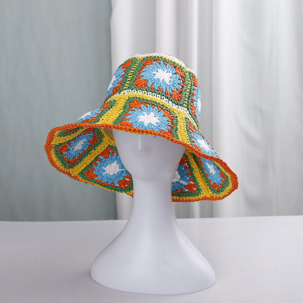 Bohemian Papyrus Big-eaves Sunshade Hat