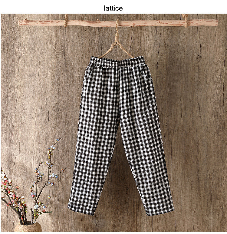 Cotton Women Loose Trousers.