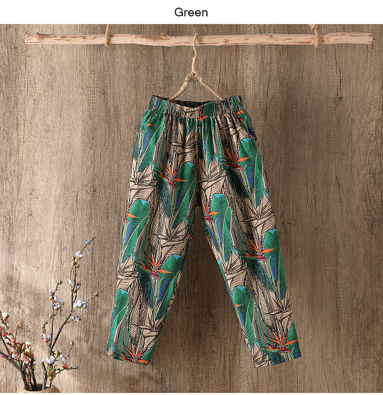 Cotton Women Loose Trousers.