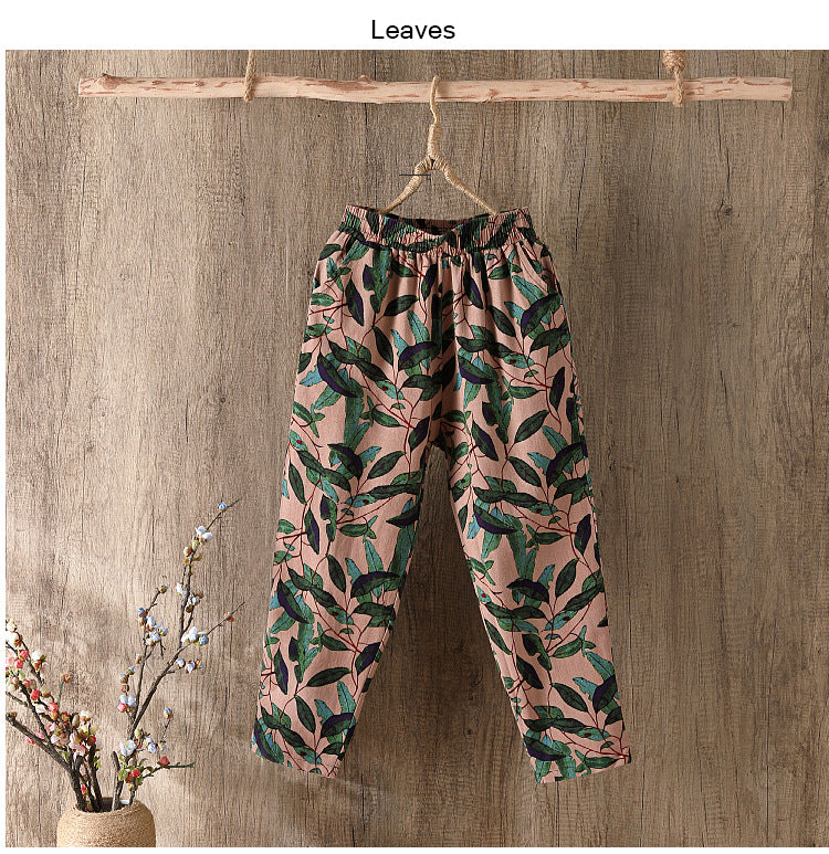 Cotton Women Loose Trousers.