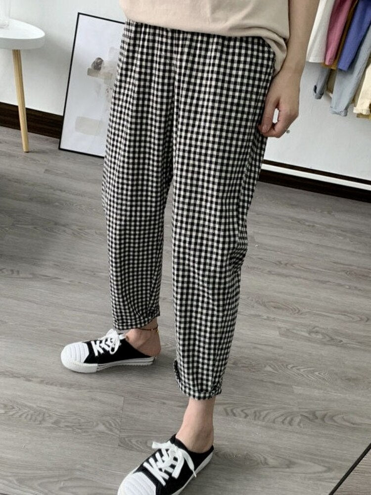 Cotton Women Loose Trousers.