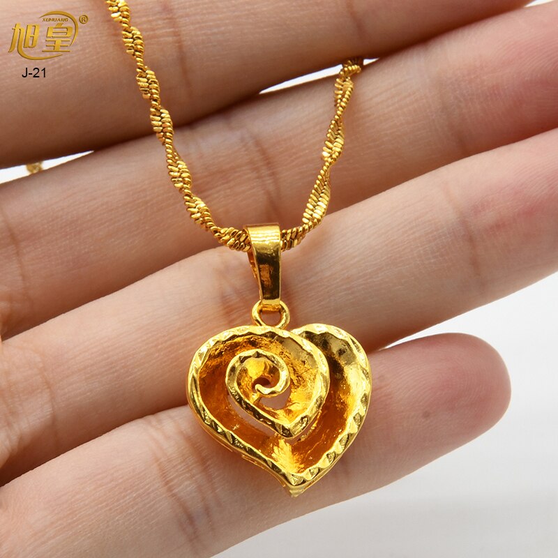 Xuhuang Dubai Heart Necklaces