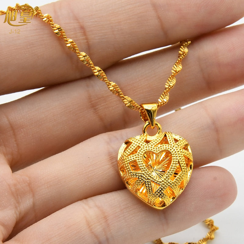 Xuhuang Dubai Heart Necklaces