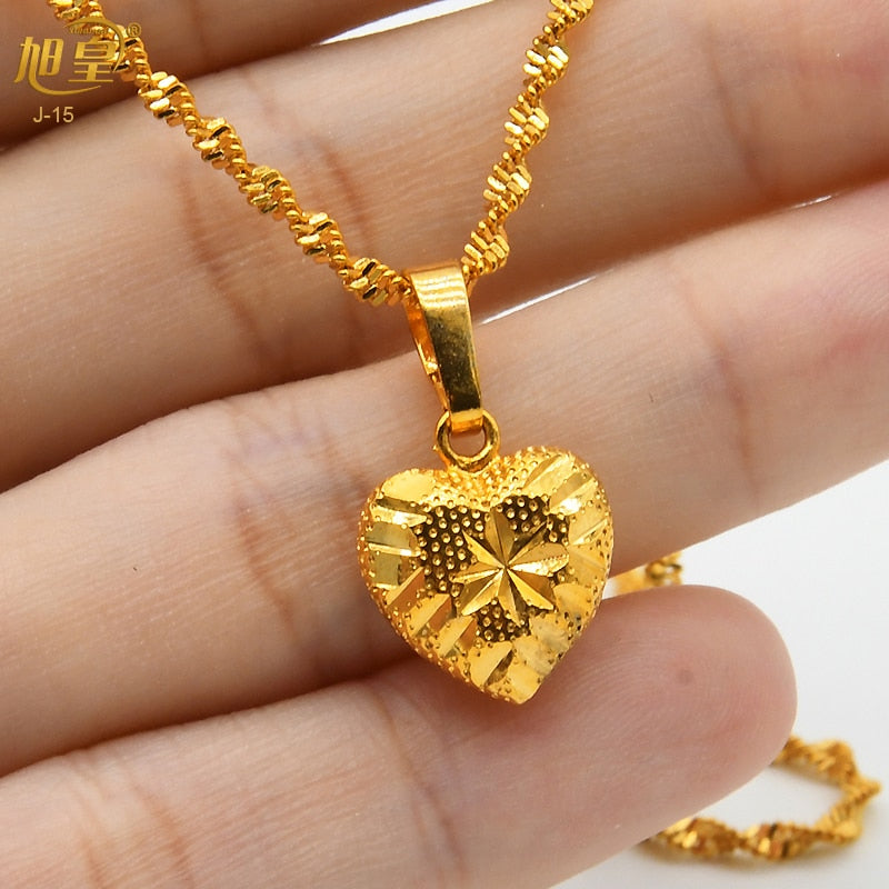 Xuhuang Dubai Heart Necklaces