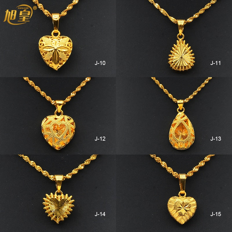 Xuhuang Dubai Heart Necklaces