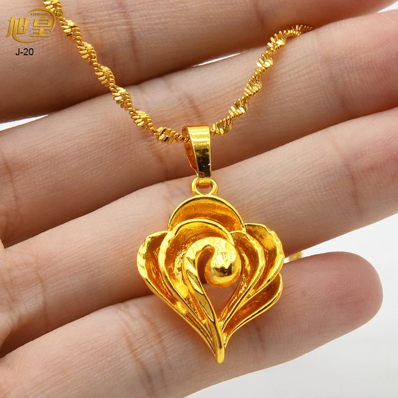 Xuhuang Dubai Heart Necklaces