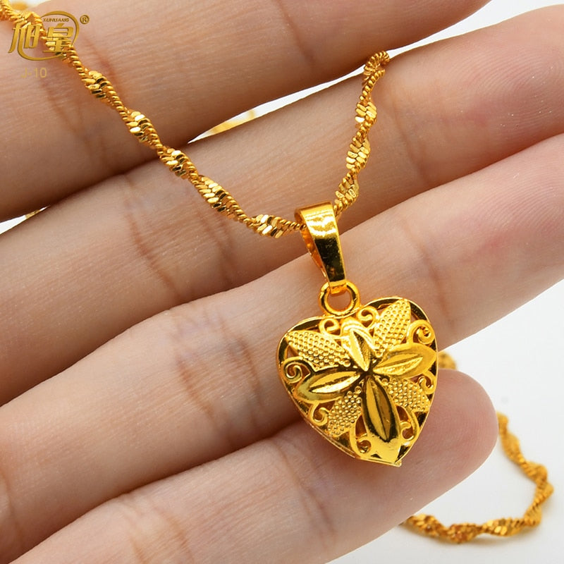 Xuhuang Dubai Heart Necklaces