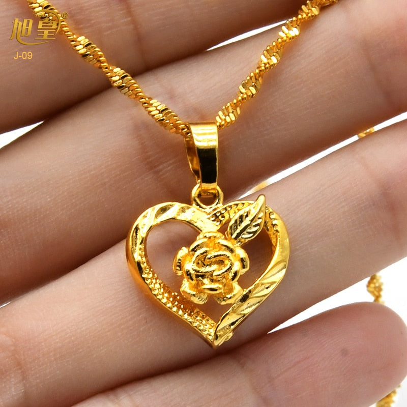 Xuhuang Dubai Heart Necklaces