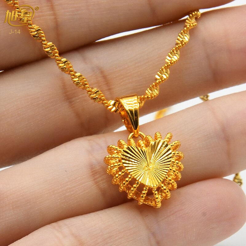 Xuhuang Dubai Heart Necklaces